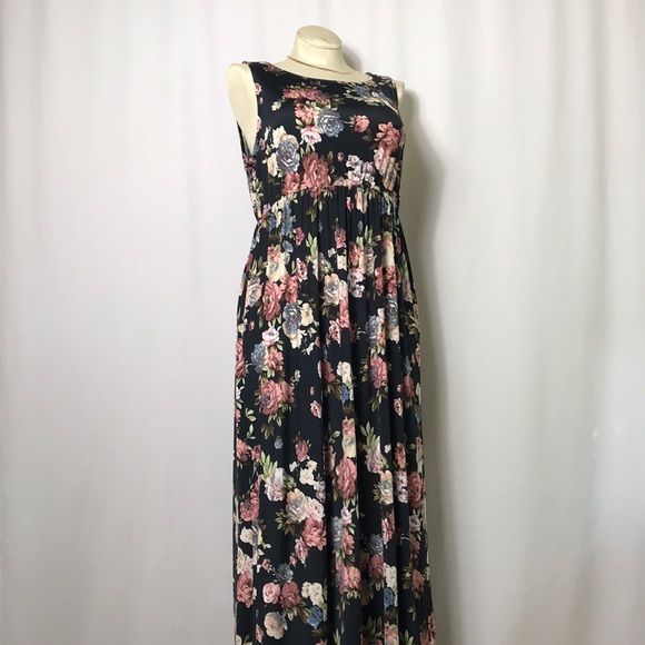 🌻 3/25 🌻 Emerald USA Super Stretch Floral Maxi - Picture 1 of 12